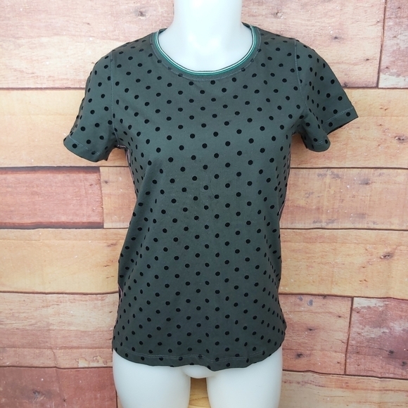 𝅺Velvet polka dot shirt size XS - Picture 3 of 8